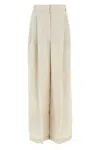 Brunello Cucinelli Women Sparkling Pants In Cream