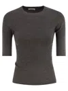Brunello Cucinelli Women Sparkling Ribbed Cashmere Sweater In Burgundy