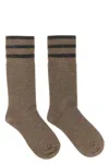 Brunello Cucinelli 'sparkling' Socks In Burgundy