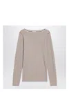 Brunello Cucinelli Sparkling Striped Sweater In Cashmere And Silk Women