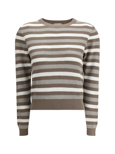 BRUNELLO CUCINELLI BRUNELLO CUCINELLI WOMEN SPARKLING STRIPED SWEATER