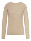 Brunello Cucinelli Long-sleeved Crewneck Jumper In Brown