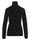 Brunello Cucinelli Cashmere Blend Lurex Rib Knit Sweater In Black