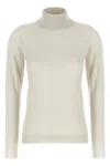Brunello Cucinelli Sparkling Turtleneck Sweater In Neutral