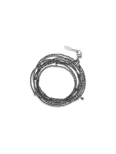 Brunello Cucinelli Women Spiral Bracelet In Gray