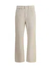 Brunello Cucinelli Women Straight Dyed Jeans In Cream