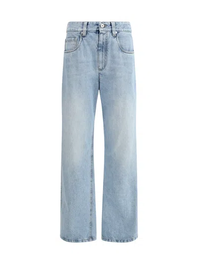 Brunello Cucinelli Women Straight Jeans In Blue