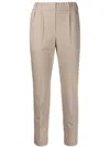 Brunello Cucinelli Women Straight Leg Pants In Multicolor