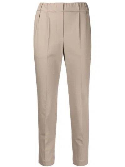 Brunello Cucinelli Women Straight Leg Pants In Multicolor