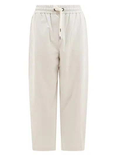 BRUNELLO CUCINELLI WOMEN'S STRAIGHT LEG TRACK PANTS