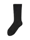 Brunello Cucinelli Wool-blend Calf Socks In Black