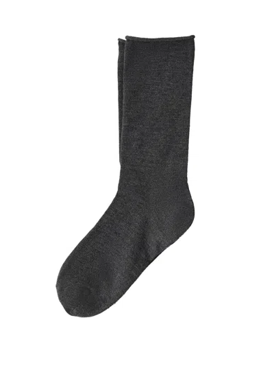 Brunello Cucinelli Women's Stretch Cashmere Knit Socks In Gray
