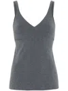 Brunello Cucinelli V-neck Tank Top In Multicolor