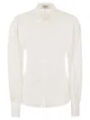 Brunello Cucinelli "shirt With Shiny In White