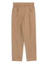 Brunello Cucinelli Lightweight Poplin Five-pocket Track Trousers With Monili Clothing In Brown