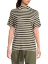 Brunello Cucinelli Women's Striped Cashmere-blend Sweater In Brown