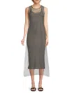 Brunello Cucinelli Women's Striped Cotton-blend Tank Dress