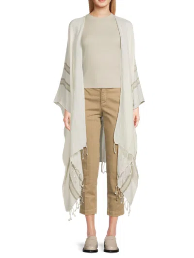 Brunello Cucinelli Women's Striped Linen Cape