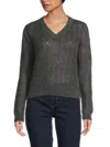 Brunello Cucinelli Women's Striped Mohair-blend Sweater In Gray
