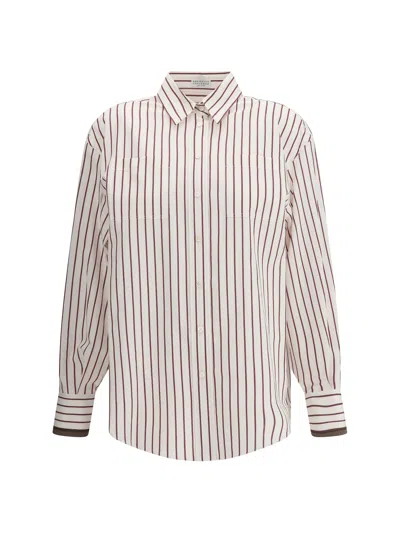 BRUNELLO CUCINELLI BRUNELLO CUCINELLI WOMEN STRIPED SHIRT