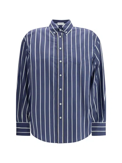 BRUNELLO CUCINELLI BRUNELLO CUCINELLI WOMEN STRIPED SHIRT