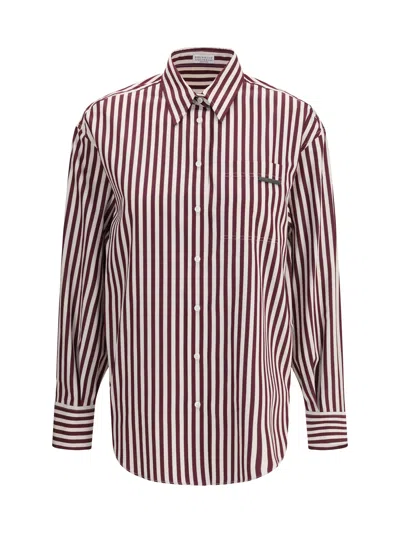 BRUNELLO CUCINELLI BRUNELLO CUCINELLI WOMEN STRIPED SHIRT