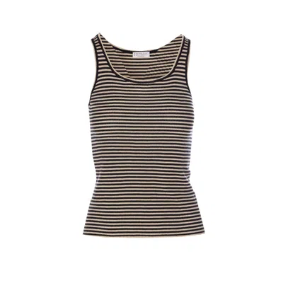 BRUNELLO CUCINELLI BRUNELLO CUCINELLI WOMEN STRIPED TANK TOP