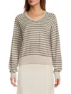 Brunello Cucinelli Women's Striped Virgin Wool-blend Sweater