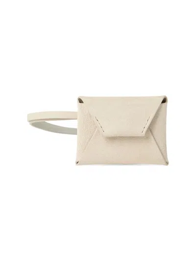 Brunello Cucinelli Women's Suede Bag Charm In White