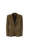 Brunello Cucinelli Suede Jacket With Jewellery