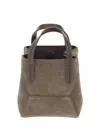 Brunello Cucinelli Women Suede Shoulder Bag In Brown