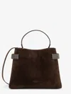 Brunello Cucinelli Essence Suede Beaded Shoulder Bag In Multi