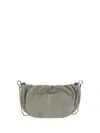 Brunello Cucinelli Suede Shoulder Bag In Multicolor