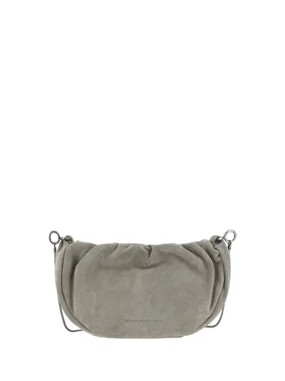 BRUNELLO CUCINELLI BRUNELLO CUCINELLI WOMEN SUEDE SHOULDER BAG