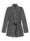Brunello Cucinelli Herringbone Jacket In Gray