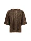 Brunello Cucinelli Women Sweater In Perforated Knit