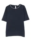 Brunello Cucinelli Monili-trim Cashmere Top In Multi