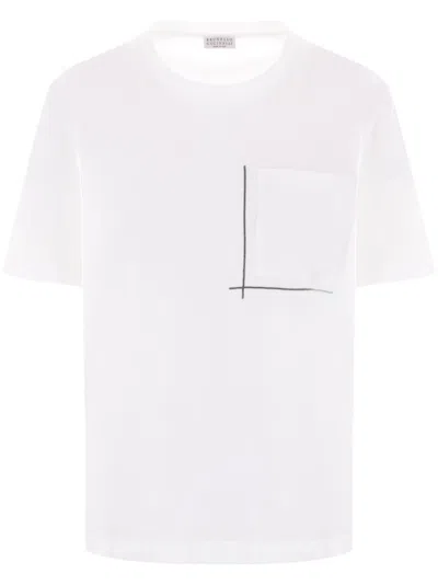 BRUNELLO CUCINELLI BRUNELLO CUCINELLI WOMEN T-SHIRT WITH MONILI