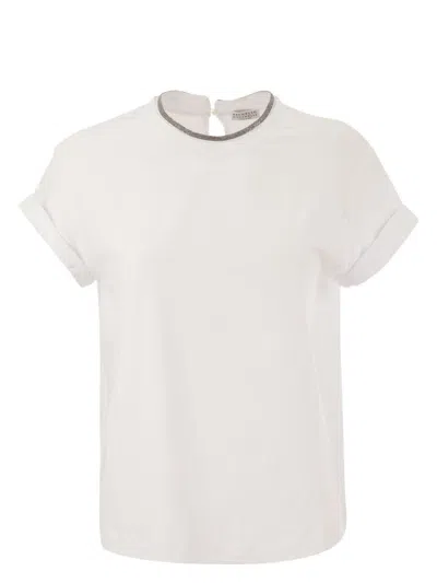 Brunello Cucinelli Women's T-shirt In White