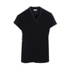 Brunello Cucinelli V-neck Top With Metallic Detail At Neckline