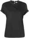 Brunello Cucinelli T-shirt With Precious Faux Layering In Grey