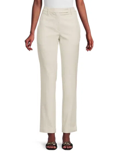 Brunello Cucinelli Women's Tailored Cotton-blend Straight-leg Pants In Neutral