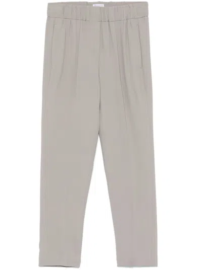 Brunello Cucinelli Women Tailored Jogger Pants In Beige
