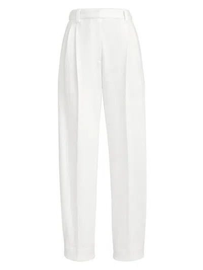 Brunello Cucinelli Sartorial Baggy Trousers In White