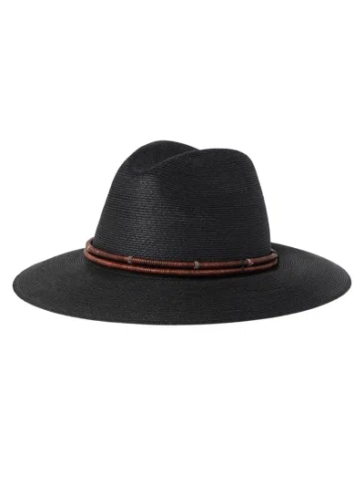 Brunello Cucinelli Women's Techno Hemp And Cotton Fedora Hat In Black