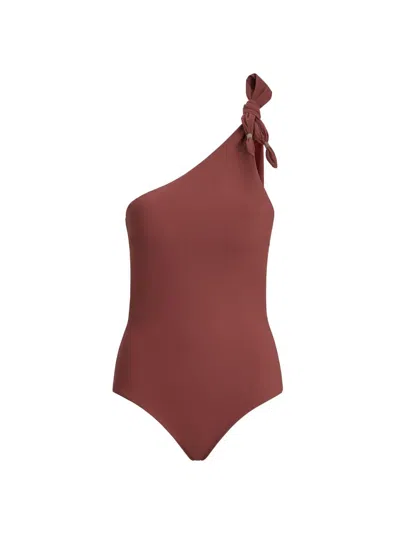 BRUNELLO CUCINELLI WOMEN'S TECHNO JERSEY BATHING SUIT WITH MONILI