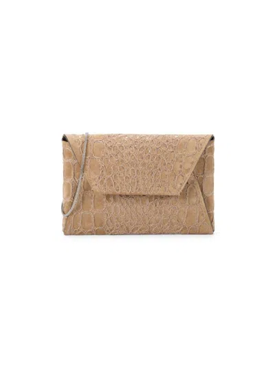 Brunello Cucinelli Women's Textured Suede Shoulder Bag In Brown