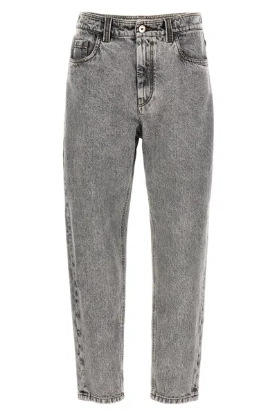 Brunello Cucinelli Women 'the Baggy' Jeans In Gray
