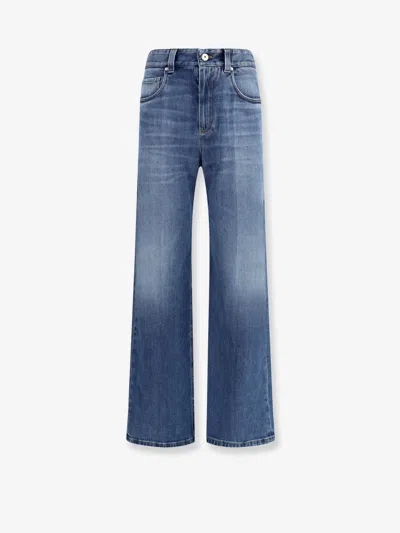 Brunello Cucinelli Women The Contemporary Loose Jean-full Length In Blue
