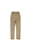 Brunello Cucinelli Track Five-pocket Trousers In Lightweight Poplin With Moniline
